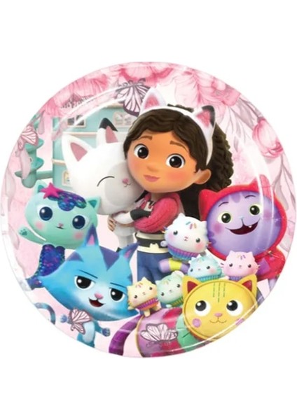 50 Adet Sticker Gabby Dollhouse Kedi Tek Kullanımlık Parti Çatal Kağıt Tabak Afiş Masa Örtüsü Kız Bebek Duş Hediye Doğum Günü Dekor Seti Malzemeleri (Yurt Dışından)