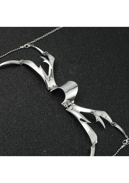 Bir Maske Punk Tarzı Sıvı Düzensiz Gümüş Renk Içi Boş Kadın Erkek Parti Bireyselleştirme Bireysel Takı Aksesuarı (Yurt Dışından) indirimleri