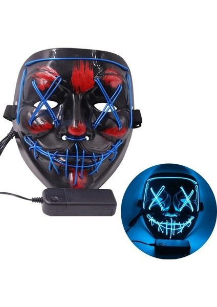 Pembe Cadılar Bayramı Maskesi LED Işık Maskeleri Masquerade Cosplay Parti Malzemeleri Maskeleri Parti LED Dekorasyon (Yurt Dışından) modelleri