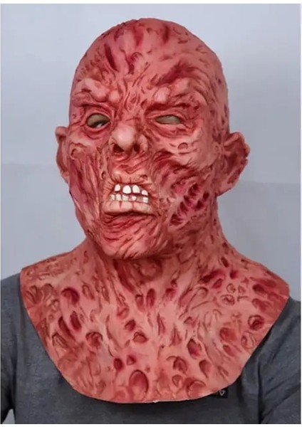 D Tam Kafa Kafatası Maskesi Kafatası Kask Korku Helloween Maskesi Parti Cosplay Kanlı Iğrenç Rot Yüz Korkunç Maske Terör Masker Geç (Yurt Dışından)