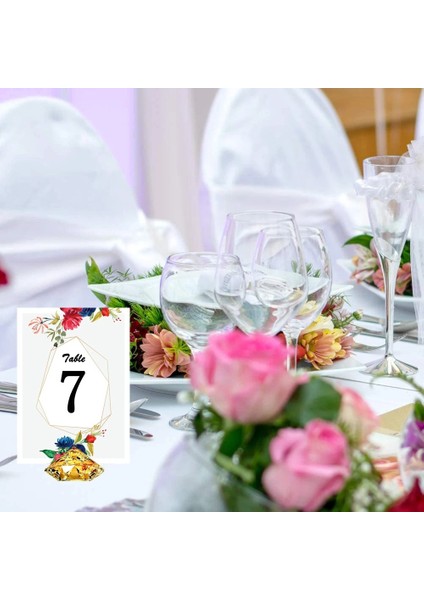 Altın 30 Adet 30 Adet Elmas Masa Numarası Kart Tutucu 1-30 Kafa Masa Kartları ile Düğün, Resepsiyon, Yıldönümü, Doğum Günü Partisi Dekorasyon (Yurt Dışından) fırsatları