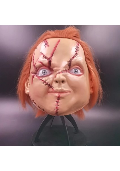 24130 Yaralı Chucky Lateks Maske Çocuk Oyun Chucky Tatil Korkuları Süs Tohumu |chucky Kafa (Yurt Dışından) modelleri