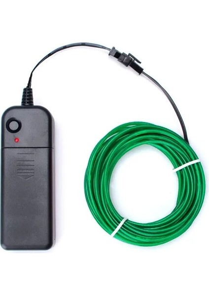 Pil Kutusu Yeşil 5 Metre Esnek Neon Işık Glow El Tel Halat Kablo Noel Dans Rave Dekorasyon Için LED Işıkları Dıy Ayakkabı Giyim USB LED Şerit Lamba (Yurt Dışından)