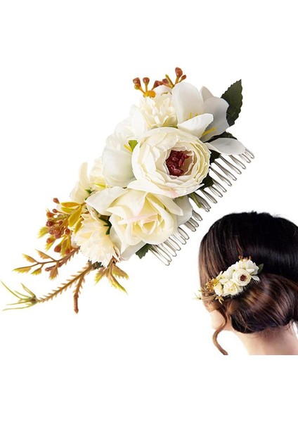 Mavi Düğün Saç Tarak Düğün Saç Parçası Gelin Başlıkları Tokalar Tokalarım Bun Chignon Saç Aksesuarları Kadınlar Için Çiçek Kız (Yurt Dışından) fiyatları