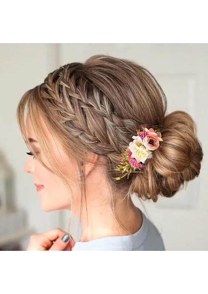Mavi Düğün Saç Tarak Düğün Saç Parçası Gelin Başlıkları Tokalar Tokalarım Bun Chignon Saç Aksesuarları Kadınlar Için Çiçek Kız (Yurt Dışından) modelleri