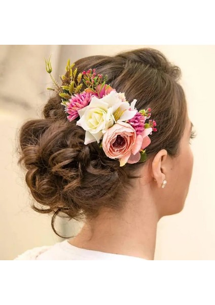 Mavi Düğün Saç Tarak Düğün Saç Parçası Gelin Başlıkları Tokalar Tokalarım Bun Chignon Saç Aksesuarları Kadınlar Için Çiçek Kız (Yurt Dışından) indirimleri