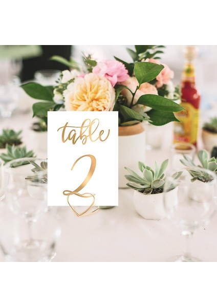 Gül Altın 20 Adet Kalp Şekli Metal Fotoğraf Klip Standları Düğün Masa Numarası Adı Doğum Günü Partisi Dekoru Için Yer Kart Sahibinin Ev Mesaj Burcu (Yurt Dışından) fırsatları