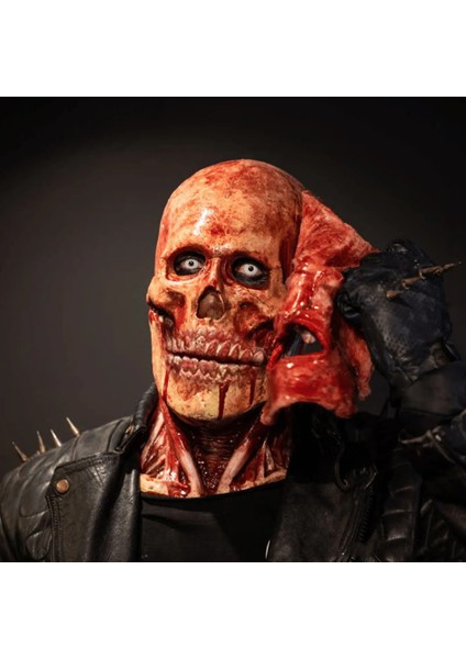 Cadılar Bayramı Maskesi Cadılar Bayramı Çift Katmanlı Yırtık Maske Kanlı Korku Kafatası Lateks Maske Korkunç Cosplay Parti Maskeleri Maskaralar Cadılar Bayramı 2021 Mayıs 2022 (Yurt Dışından) fiyatları