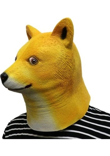 Köpek Komik Hayvan Cosplay Parti Maskesi Kostüm Unisex Yetişkin Maymun Panda Cadılar Bayramı Partisi Kafa Maskesi Başlık Lateks Oyuncaklar Hediye Eğlenceli (Yurt Dışından)
