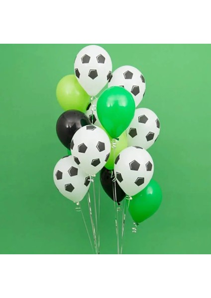 15 Adet 15 Adet 12 Inç Futbol Balonları Futbol Helyum Lateks Balon Siyah Yeşil Çocuk Doğum Günü Partisi Dekoru Spor Karşılamak Süslemeleri Globos (Yurt Dışından)