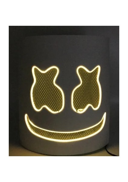 Sarı Işık Glow Flaş Tipi Sert Pvc Hatmi Kask Purim Je Tatil Dj Hatmi Maskesi Konser Sahne Müzik Hayranları Prop (Yurt Dışından)