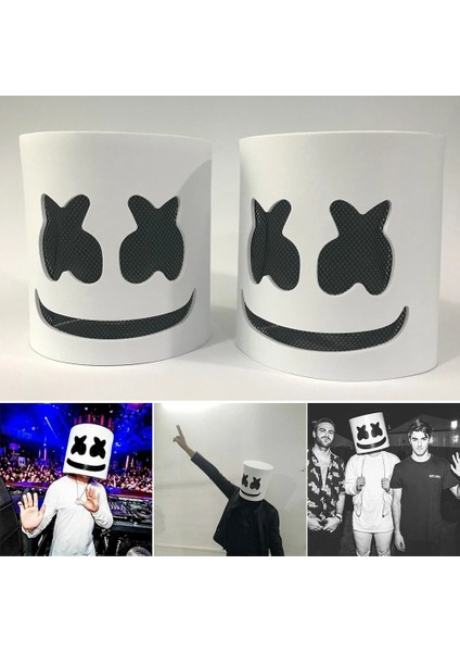 Sarı Işık Glow Flaş Tipi Sert Pvc Hatmi Kask Purim Je Tatil Dj Hatmi Maskesi Konser Sahne Müzik Hayranları Prop (Yurt Dışından) modelleri