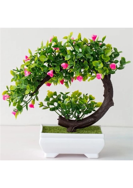 36 Yapay Bitkiler Bonsai Küçük Ağaç Simülasyon Saksı Bitkileri Sahte Çiçekler Masa Saksı Süsler Ev Dekorasyon Otel Bahçe Dekor (Yurt Dışından)