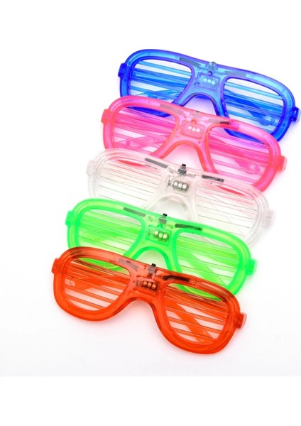 Stil-1 LED Gözlük Neon Parti Yanıp Sönen Gözlük Aydınlık Işık Gözlük Bar Parti Konser Sahne Floresan Glow Fotoğraf Sahne Malzemeleri (Yurt Dışından) fırsatları