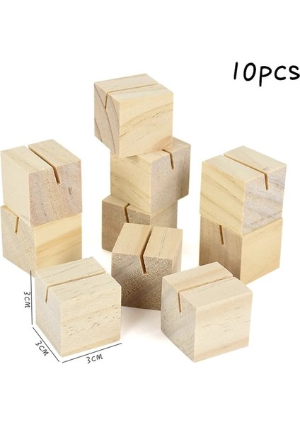 A01-10 Adet 10 Adet Ahşap Düğün Numarası Işareti Tabanı Dıy Kare Misafir Kartı Etiket Tutucu Doğum Günü Düğün Parti Dekorasyon Malzemeleri (Yurt Dışından) fiyatları
