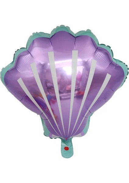 Kabuk Mor Denizkızı Okyanus Deniz Yaşamı Tema Parti Balonları Çocuklar Doğum Günü Partisi Süslemeleri Bebek Duş Dekor Helyum Globos Çocuk Oyuncak (Yurt Dışından)
