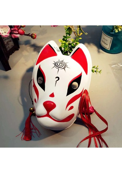 Bir El Boyalı Güncellenmiş Anbu Maskesi Japon Kitsune Tilki Maskesi Tam Yüz Kalın Pvc Cosplay Kostüm Maskeleri Japon Anime Cosplay (Yurt Dışından) indirimleri