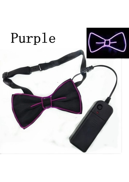 G LED Işık Up Tel Kravat Papyon Aydınlık Yanıp Sönen Işık Up Papyon Kulübü Düğün Parti Dekorasyon Için (Yurt Dışından) fiyatları