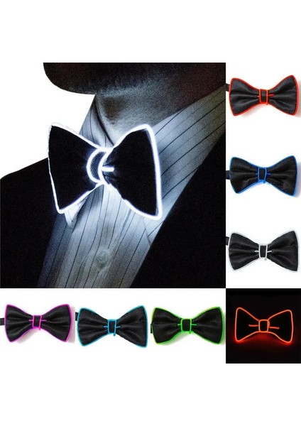 G LED Işık Up Tel Kravat Papyon Aydınlık Yanıp Sönen Işık Up Papyon Kulübü Düğün Parti Dekorasyon Için (Yurt Dışından) modelleri