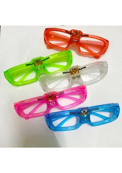 Pembe 12 Adet Yetişkin Çocuklar LED Gözlük Glow Doğum Günü Parti Malzemeleri Light Up Gözlük Yanıp Sönen Aydınlık Neon Güneş Gözlüğü Karnaval (Yurt Dışından) indirimleri