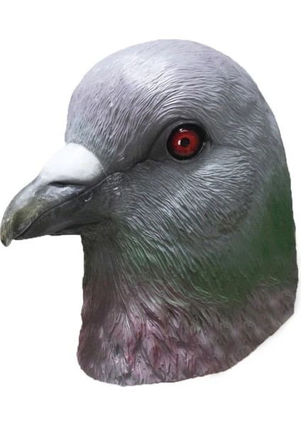 Güvercin Maskesi Lateks Tam Kafa Hayvan Kuş Güvercin Dodo Papağan Güvercin Karga Masquerade Sahne Maskesi (Yurt Dışından)