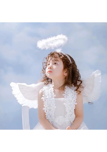 40 cm Beyaz LED Işıkları Beyaz Melek Tüy Kanatları Kadın Çocuk Kız Fotoğraf Sahne Düğün Doğum Günü Hediyesi Bekarlığa Veda Partisi Dıy Ev Dekorasyon (Yurt Dışından) fırsatları