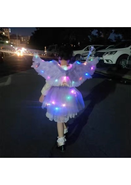 40 cm Beyaz LED Işıkları Beyaz Melek Tüy Kanatları Kadın Çocuk Kız Fotoğraf Sahne Düğün Doğum Günü Hediyesi Bekarlığa Veda Partisi Dıy Ev Dekorasyon (Yurt Dışından) indirimleri