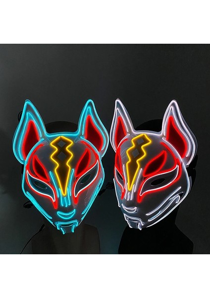 Stil 16 Cosplay Cadılar Bayramı Partisi Maskesi Aydınlık Light Up LED Maske El Neon Parlayan Anime Maske Masque Masquerade Maskeleri Korku Karnaval Maskesi (Yurt Dışından)