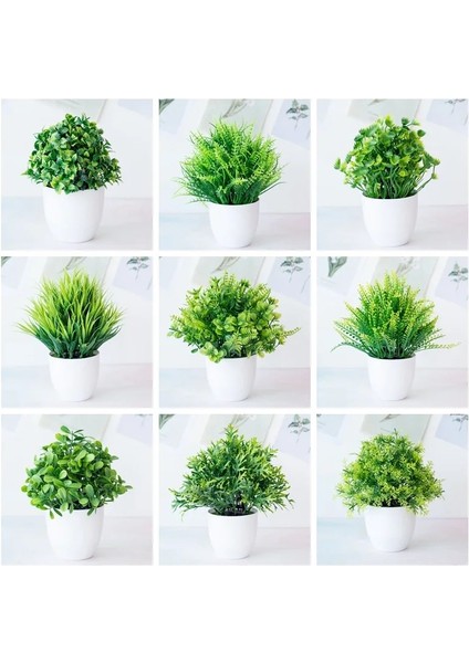 Yeşil Zhongyoujiali 1 Adet Yapay Bitkiler Yeşil Bonsai Küçük Ağaç Saksı Bitkileri Ev Dekorasyon Zanaat Bitki Dekoratif Için Sahte Çiçek Saksı Süsler (Yurt Dışından)
