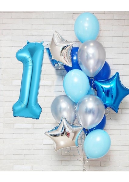 Resim Olarak 12 Adet/grup Erkek Doğum Günü Balonları 40 Inç Mavi Numarası Balon 3/3rd Doğum Günü Partisi Dekorasyon Çocuklar Anniversaire 9/1/3 Yaşında (Yurt Dışından)