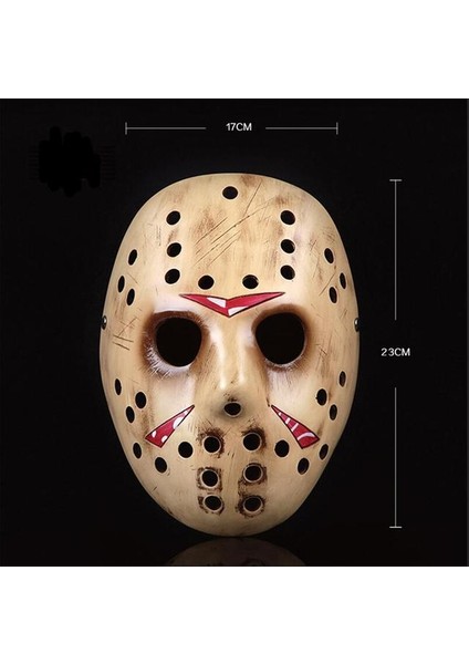 Sarı Yüksek Dereceli Korku Reçine Maskesi Freddy Jason Masquerade Cadılar Bayramı Partisi Cosplay Tam Yüz Maskeleri Koleksiyon Film Yetişkin Parti Sahne (Yurt Dışından)