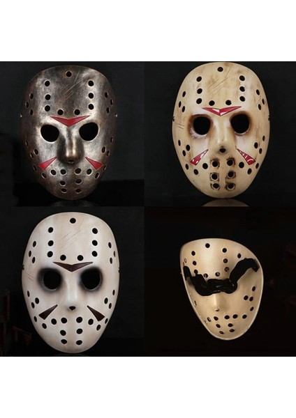 Sarı Yüksek Dereceli Korku Reçine Maskesi Freddy Jason Masquerade Cadılar Bayramı Partisi Cosplay Tam Yüz Maskeleri Koleksiyon Film Yetişkin Parti Sahne (Yurt Dışından) fiyatları