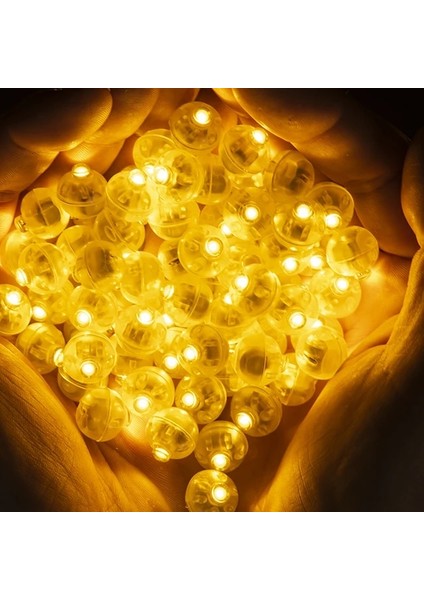 Sarı 10 Adet 5/10/20/30/50/100 Adet LED Balon Işık Minik LED Işık Mini Yuvarlak LED Top Lamba Bar Fener Noel Düğün Dekor Için (Yurt Dışından)