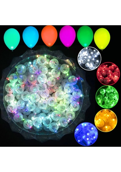 Sarı 10 Adet 5/10/20/30/50/100 Adet LED Balon Işık Minik LED Işık Mini Yuvarlak LED Top Lamba Bar Fener Noel Düğün Dekor Için (Yurt Dışından)