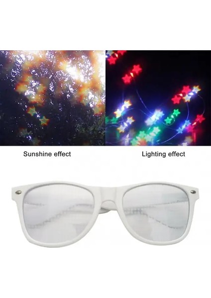 09 Yıldız/kalp Şeklinde Güneş Gözlüğü Aşk Şekli Özel Efektler Geceleri Işığın Yıldız Şeklinde Gözlüğe Dönüşmesini Izlemek Için Güneş Gözlüğü (Yurt Dışından)