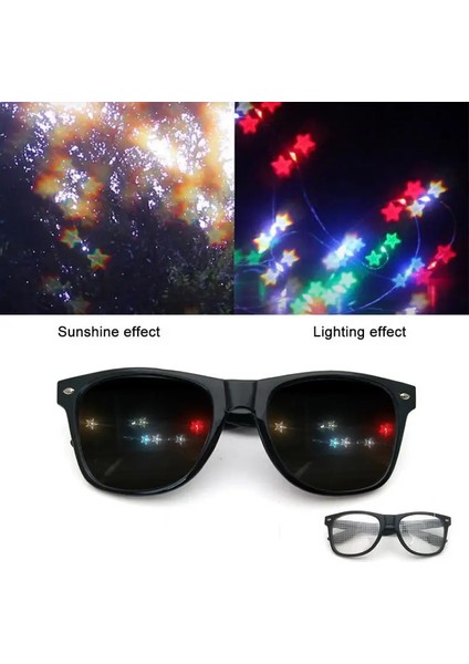 09 Yıldız/kalp Şeklinde Güneş Gözlüğü Aşk Şekli Özel Efektler Geceleri Işığın Yıldız Şeklinde Gözlüğe Dönüşmesini Izlemek Için Güneş Gözlüğü (Yurt Dışından) indirimleri