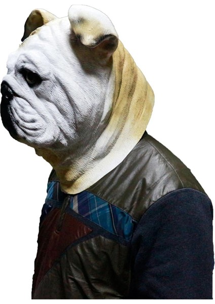 Bordo Lateks Hayvan Gerçekçi Boğa Köpek Labrador Pit Bull Basset Hound Alman Çoban Köpeği Sahne Parti Maskeleri (Yurt Dışından)
