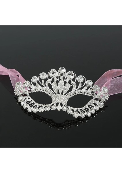 Stil 2 Kadın Kız Alaşım Rhinestone Venedik Masquerade Maskesi Düğün Kostüm Partisi Maskesi Balo Balo Gösterisi Cosplay Mardi Gras (Yurt Dışından) fırsatları