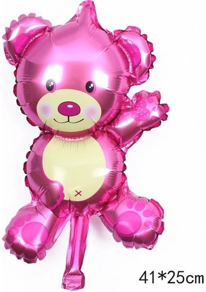Mini Ayı Pembe Orman Karikatür Hayvan Tema Balonlar Geyik Tavşan Kaplan Aslan Hayvanat Bahçesi Parti Çocuk Oyuncak Doğum Günü Dekor Malzemeleri Helyum Balon (Yurt Dışından)