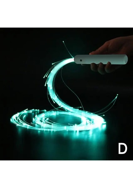 Nane Yeşili Disko Dans Kırbaç Parti LED Fiber Optik Dans Kırbaçlar Şarj Edilebilir Parlayan Kırbaç Sparkle Akış Oyuncak Işıklı 360° Dönebilen Rave Edm (Yurt Dışından)