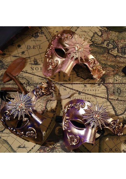 11 Cadılar Bayramı Venedik Retro Opera Phantom Avrupa Topu Lüks Masquerade Maskesi Yarım Yüz Karnaval Paskalya Parti Maskesi (Yurt Dışından)