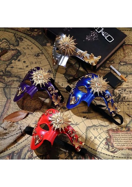 11 Cadılar Bayramı Venedik Retro Opera Phantom Avrupa Topu Lüks Masquerade Maskesi Yarım Yüz Karnaval Paskalya Parti Maskesi (Yurt Dışından)