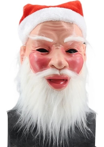 Noel Baba Maskesi Noel Krampus Maskesi, Gerçekçi Noel Noel Baba Maskesi Lateks Noel Kostüm Maskesi Kostüm Partisi (Yurt Dışından)