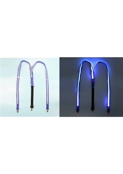 Mavi Jartiyer Glow Katlanır LED Fan Dans Işıkları Fan Gece Gösterisi Floresan Bar Gece Kulübü Parti Hediyeleri Karanlıkta Glow Cadılar Bayramı Dekorasyon (Yurt Dışından)