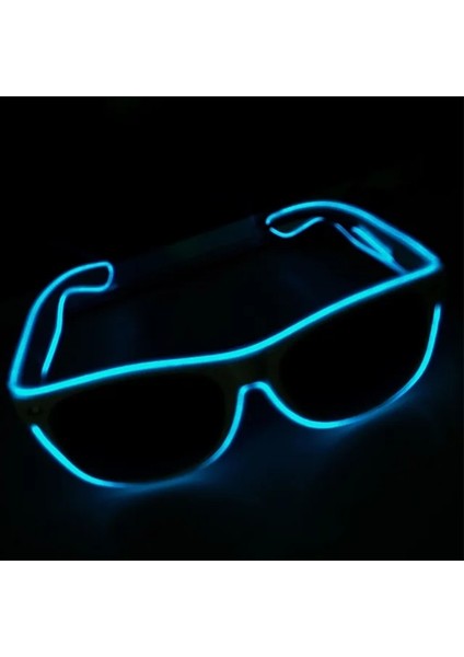 Bir LED Glow Güneş Gözlüğü Gözlük Moda Neon Işık Up Glow Rave Light Up Kostümleri Glow Parti Malzemeleri Cadılar Bayramı Dekorasyon (Yurt Dışından) fiyatları