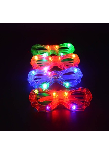 Stil 7 12 Adet Yetişkin Çocuk Kadın LED Gözlük Light Up Güneş Gözlüğü Glow Panjur Deklanşör Neon Flaş Bar Doğum Günü Düğün Parti Favor Cadılar Bayramı (Yurt Dışından) modelleri
