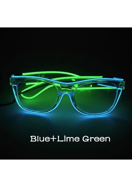 02 Steady On Komik Dj Gece Kulübü Light Up Yanıp Sönen Gözlük Aydınlık Unisex Neon LED Şerit Disko Bar Konseri Için Sürücü ile Yetişkin Gözlük (Yurt Dışından)