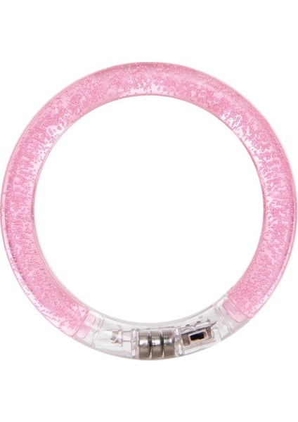 Pembe Kabarcık Light Up Izle Bilezik Bileklik Yanıp Sönen LED Bilek Glow Parti Karnaval Hediye Neon Düğün Doğum Günü Cosplay Cadılar Bayramı Noel (Yurt Dışından)