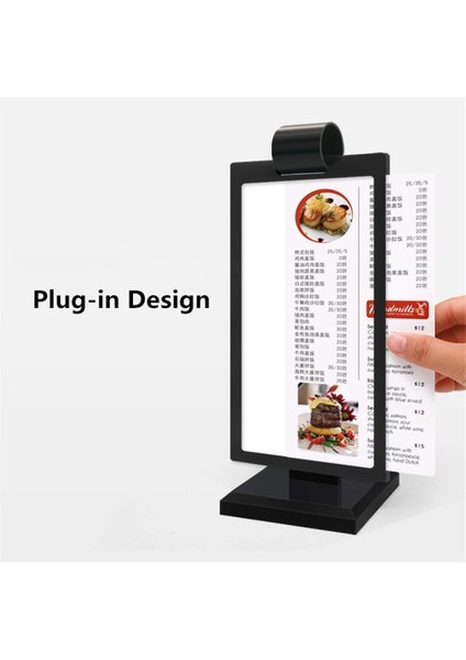 Temizle 100*200MM Çift Taraflı Masa Üstü Akrilik Menü Kartı Burcu Ekran Standı Restoranlar Promosyonlar Için Dik Reklam Fotoğraf Çerçevesi (Yurt Dışından) indirimleri