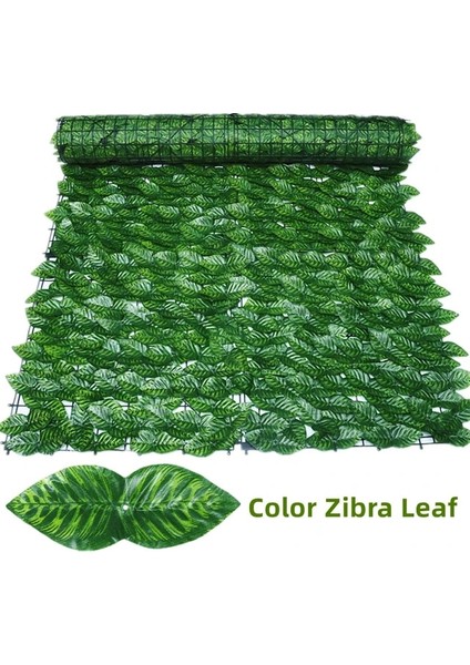 Renkli Zibra Yaprağı 2x1 Metre Yapay Yaprak Gizlilik Çit Ekranı 2x1 M Sahte Çit Panelleri Balkon Ekranı Sarmaşık Yaprakları Duvar Bahçe Veranda Dekor Için Çit Ekranı (Yurt Dışından)